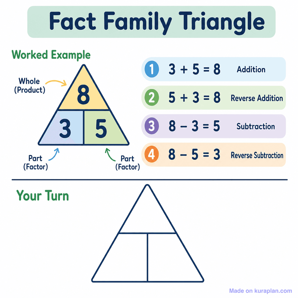 Fact Family Triangle (simple)