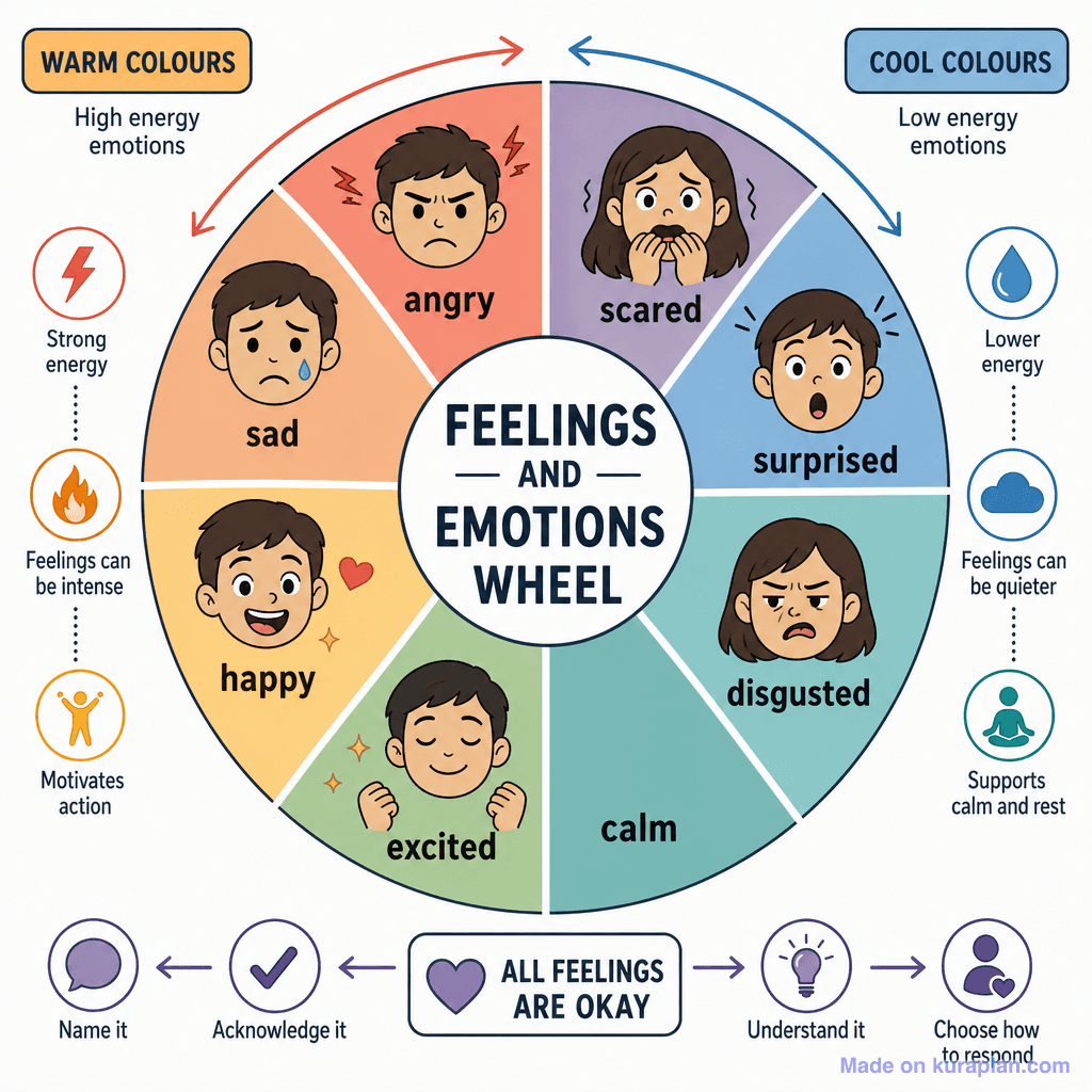 Feelings and Emotions Wheel (detailed)