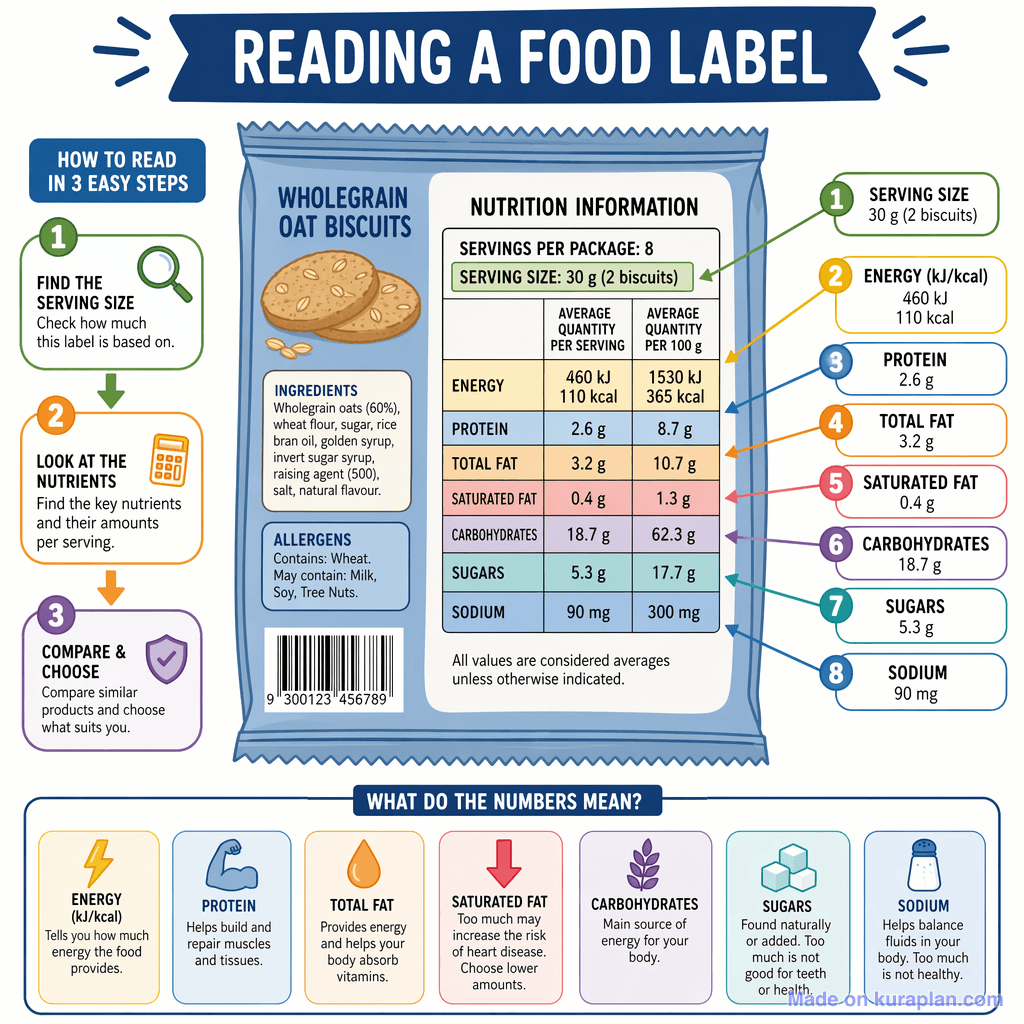 Reading a Food Label (detailed)