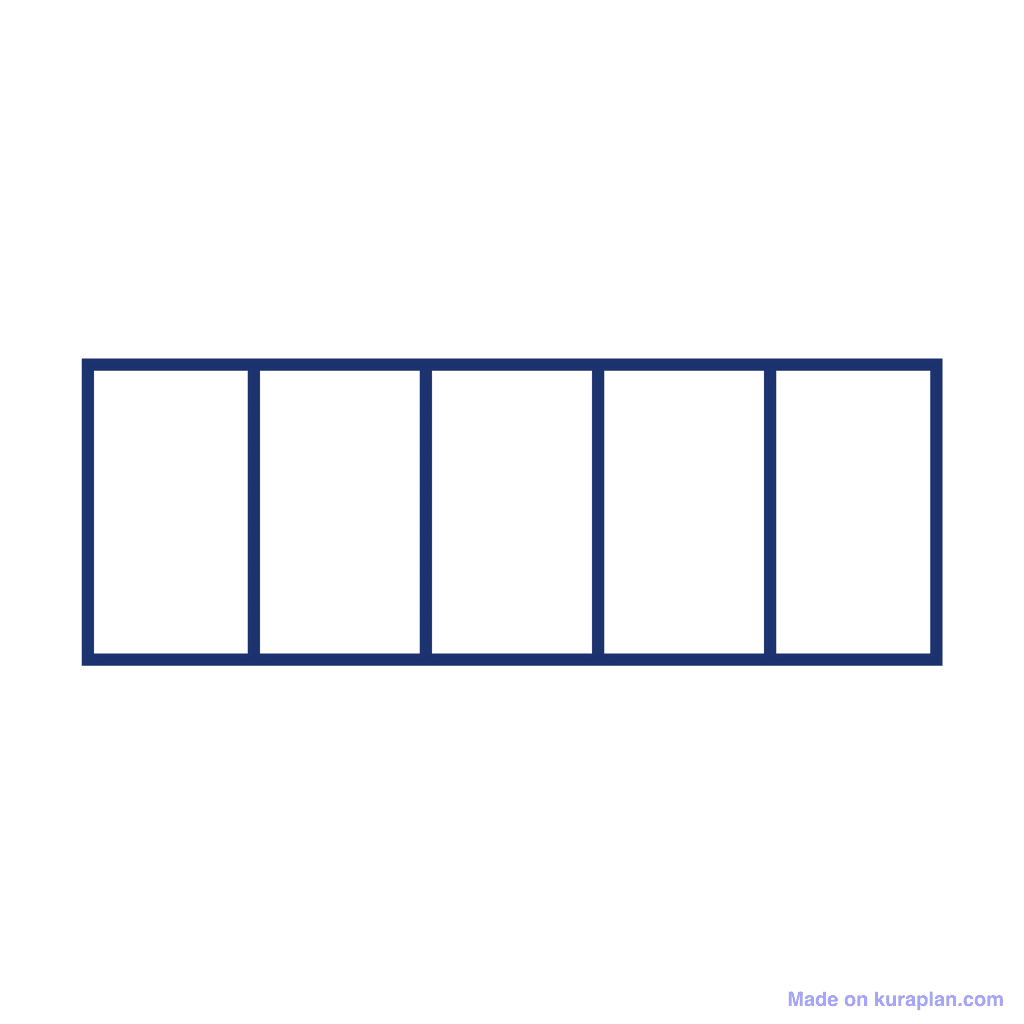 Fraction Bar — 0/5 (zero)