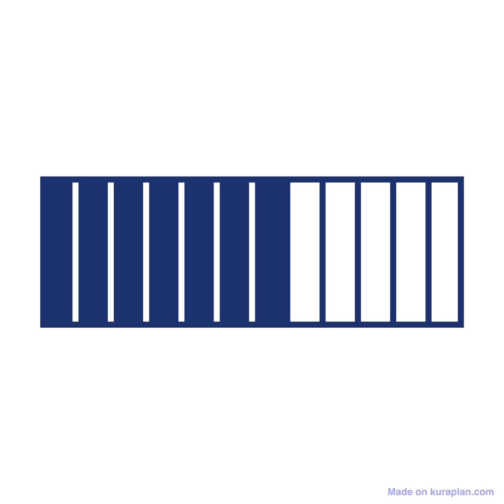 Fraction Bar — 7/12 (seven twelfths)