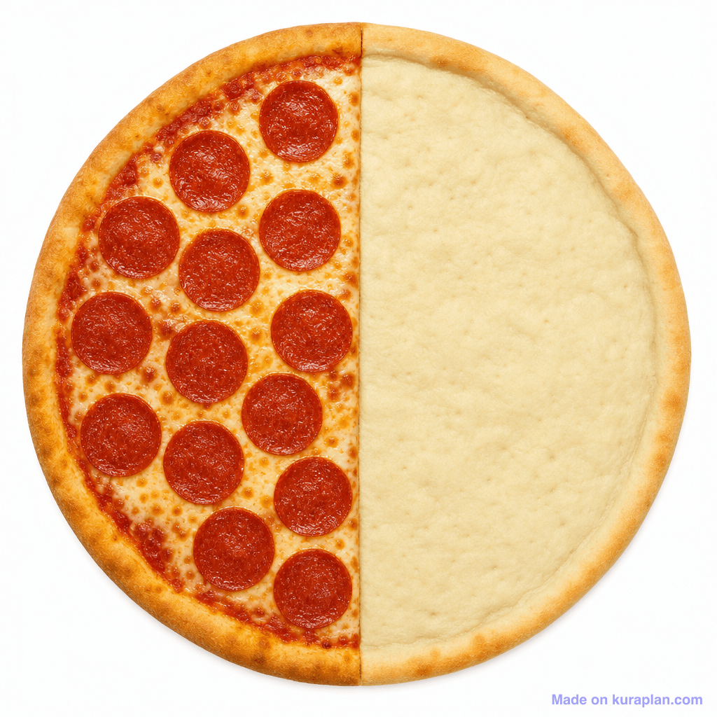 Fractions — Pizza/Circle Models illustration sample