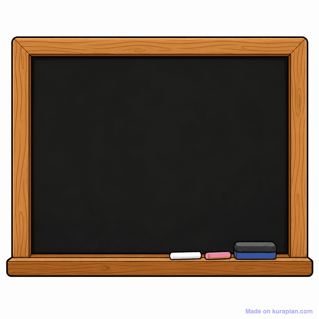 Frame Blackboard Wooden