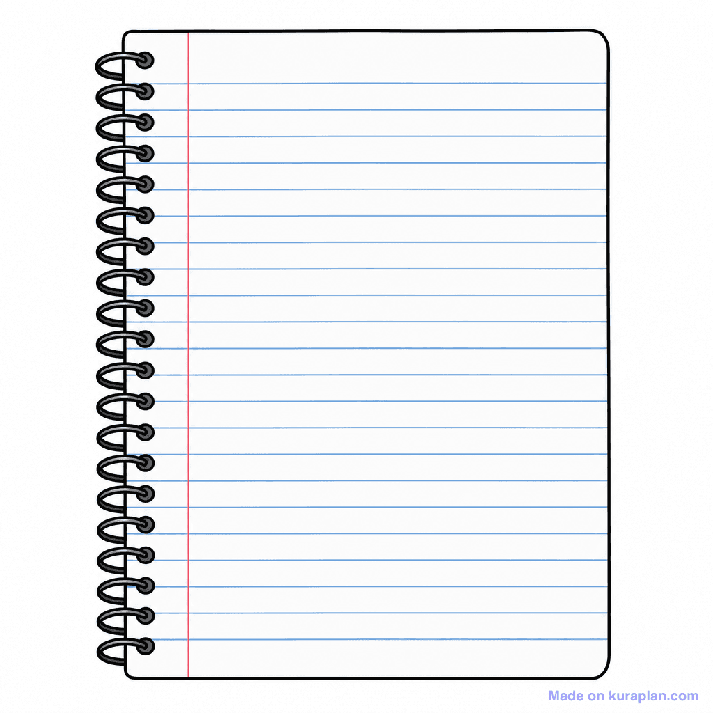 Frame Notebook Page Spiral