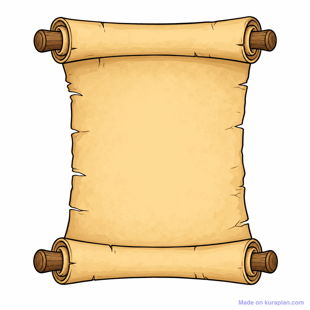 Frame Parchment Scroll