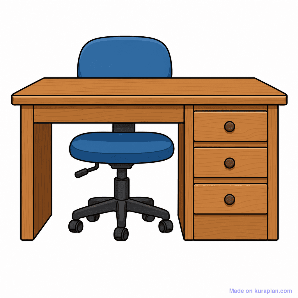 Furniture Desk Chair Set
