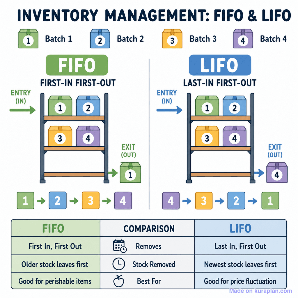 Inventory Management: FIFO & LIFO (simple)