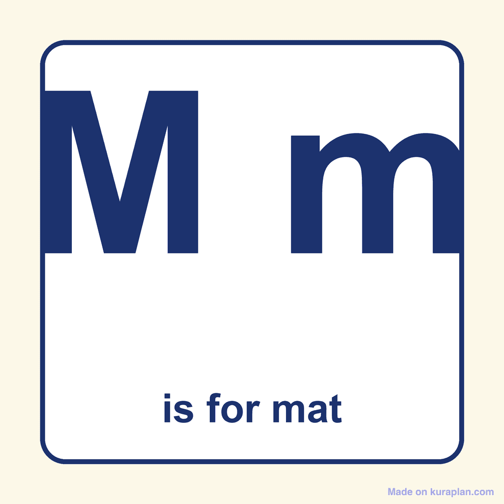 Letter Card — Mm (mat)