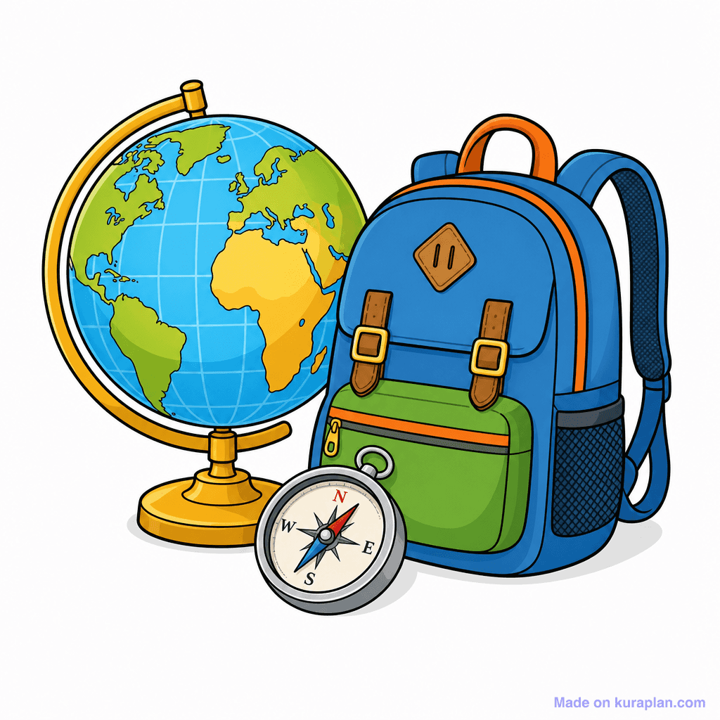 Mascot Geography Globe Holder