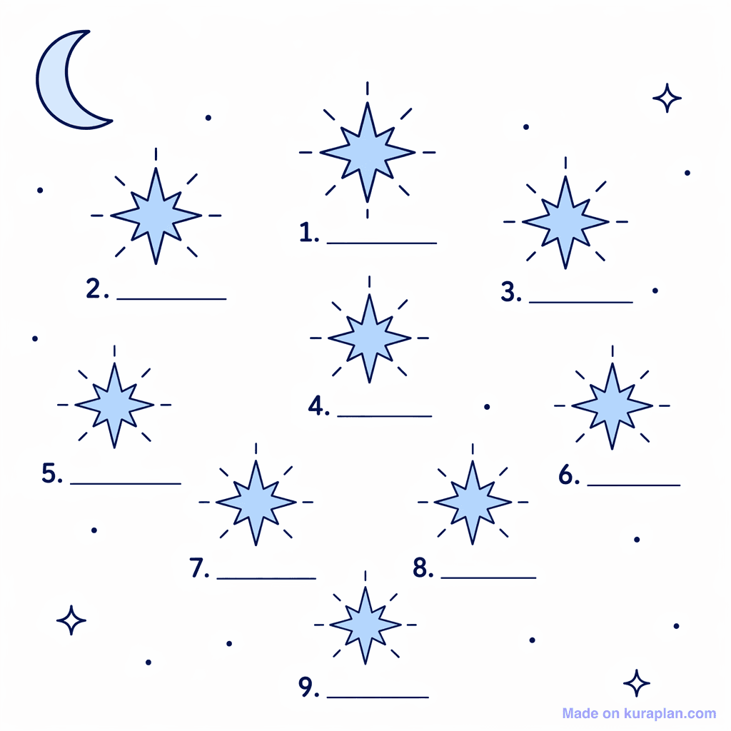 Matariki Star Cluster (simple, unlabeled)