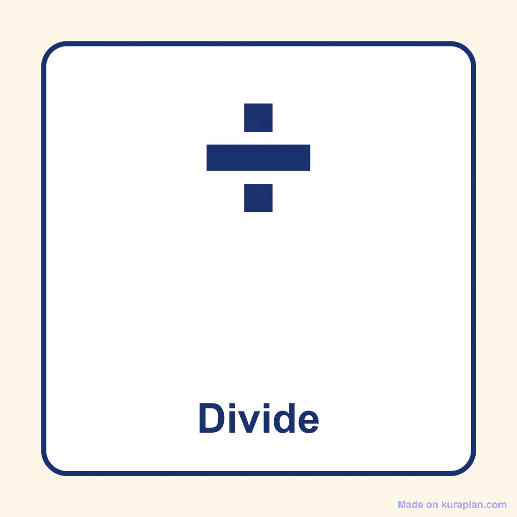 Math Symbol — ÷ (Divide)