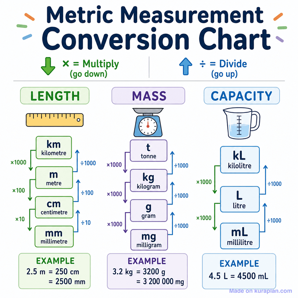 Metric Measurement Conversion Chart (simple)