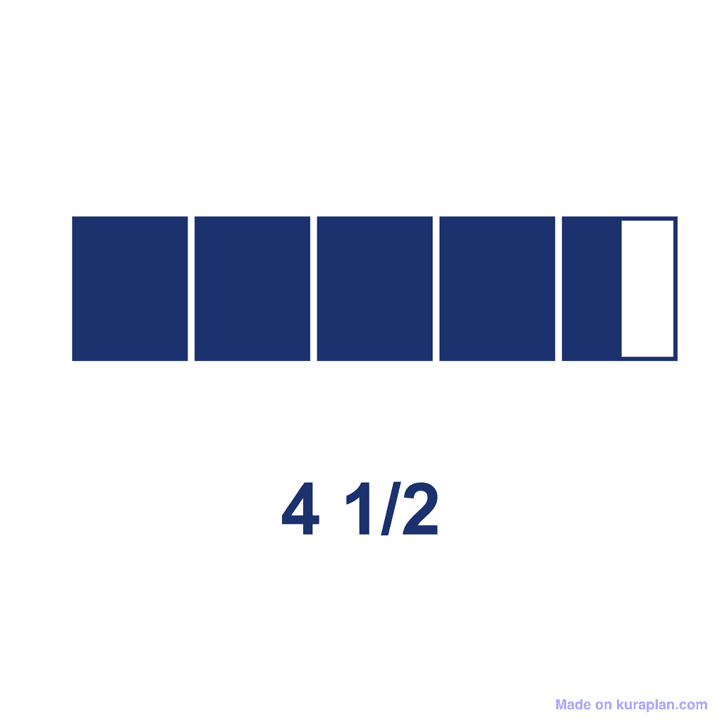 Mixed Number — 4 1/2