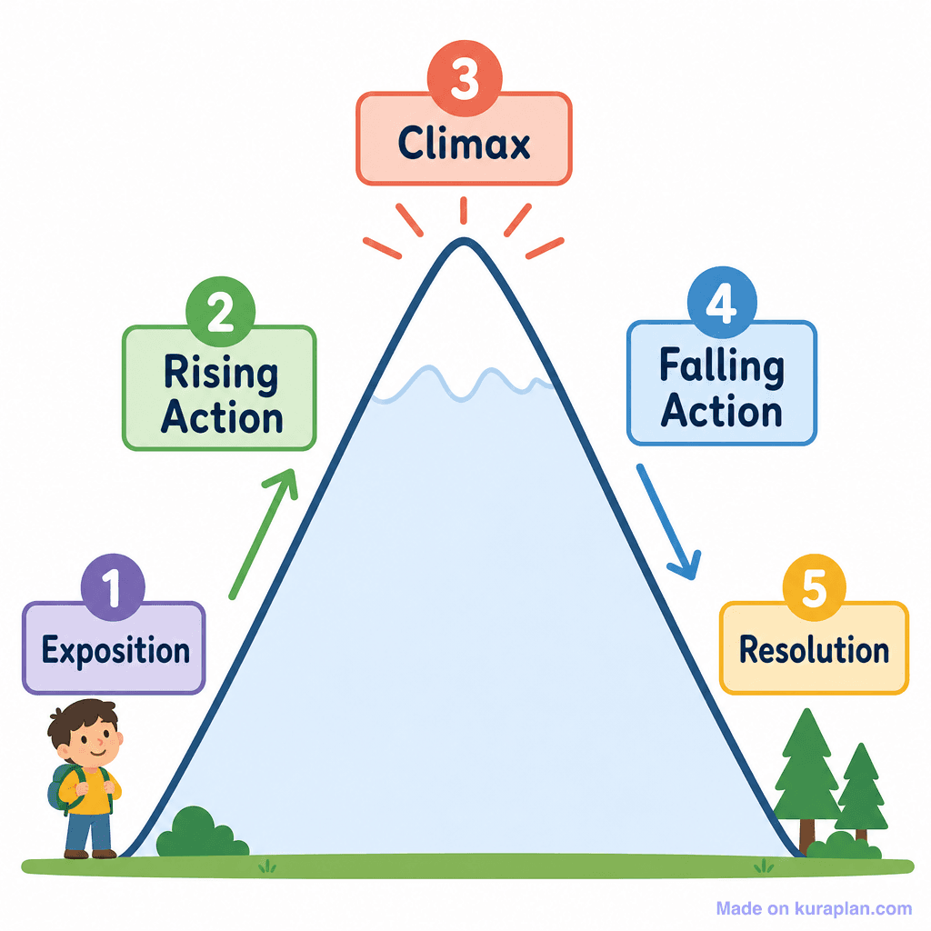 Narrative Plot Diagram (Story Mountain / Arc) (simple)