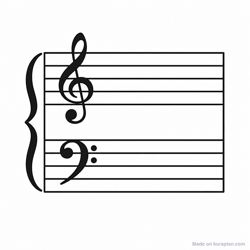 Notation Grand Staff Blank
