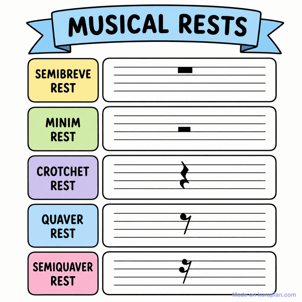 Notation Rests Chart