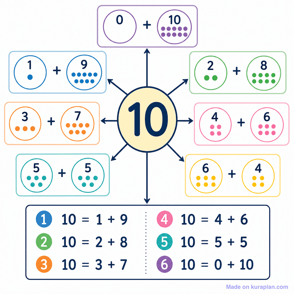 Number Bonds to 10 (detailed)