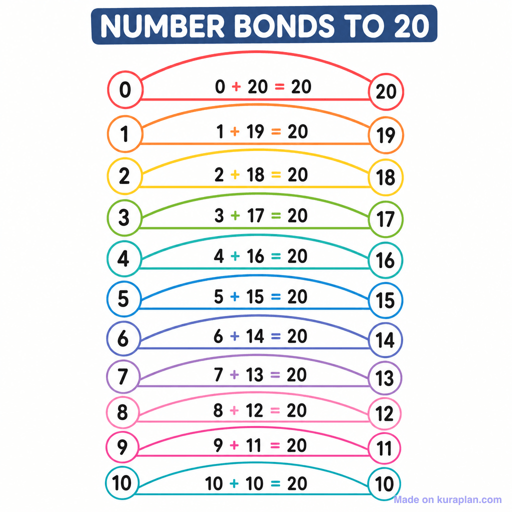 Number Bonds to 20 (simple)