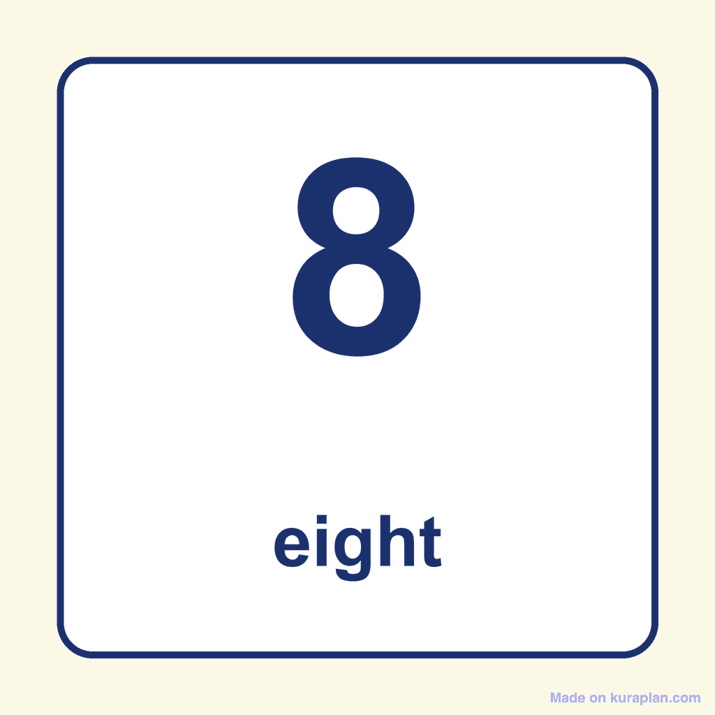 Number Word — 8 (Eight)
