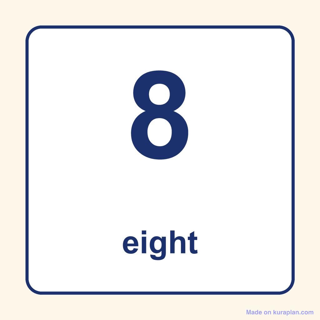Number Word — 8 (Eight)