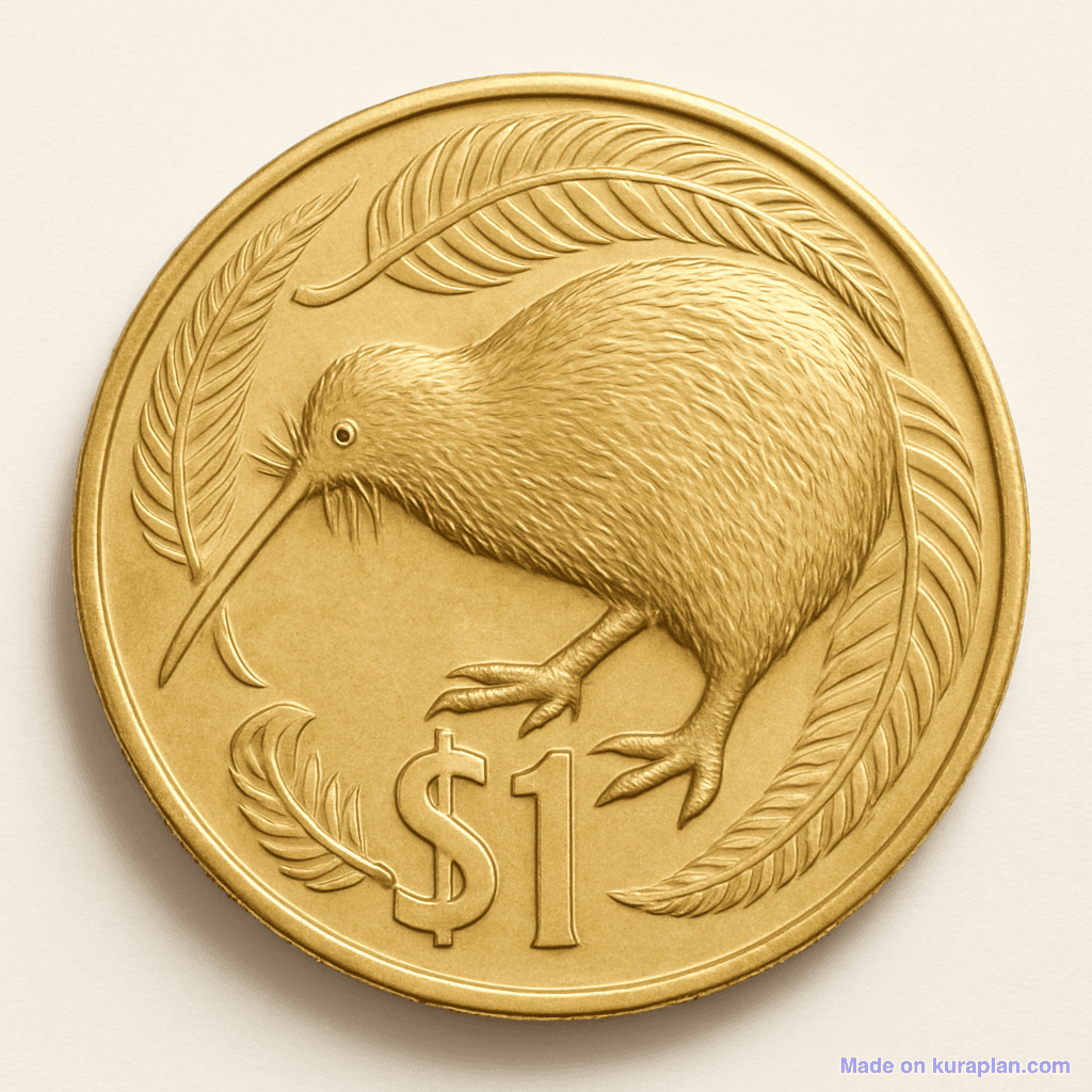NZ $1 coin (realistic)