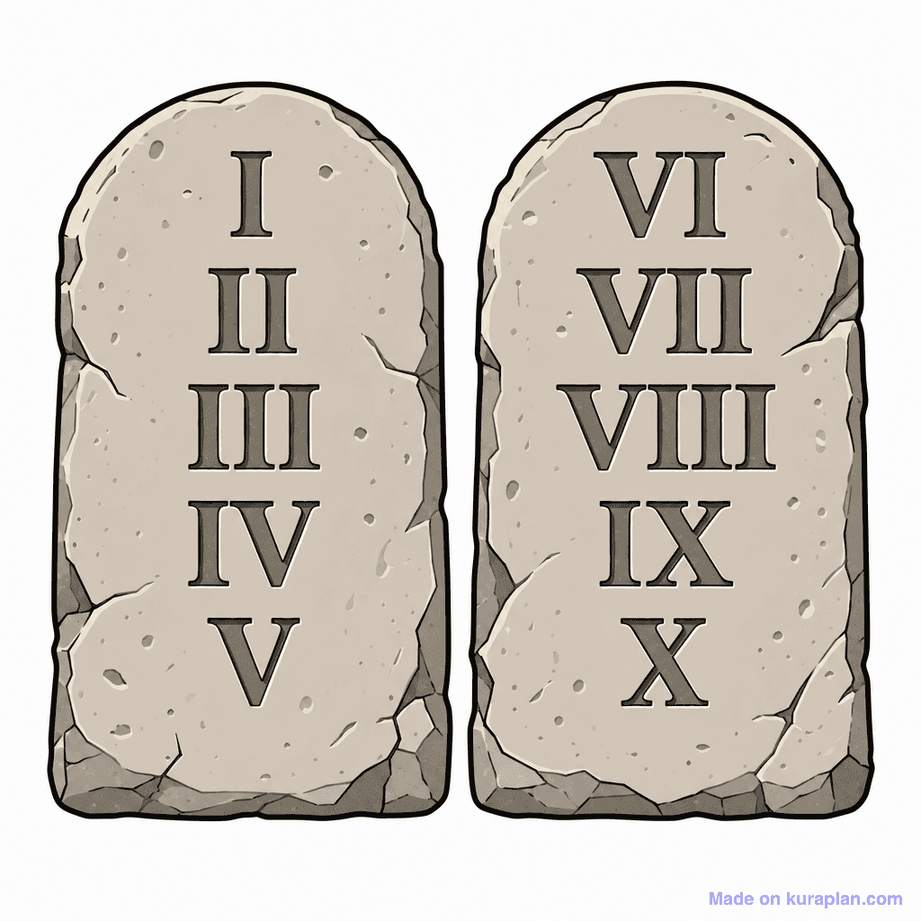 Ot Ten Commandments Tablets