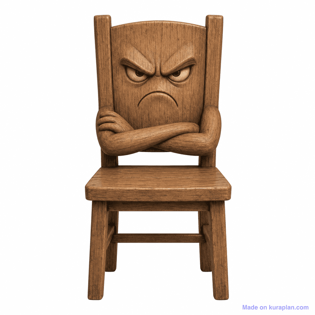 Personification Grumpy Chair