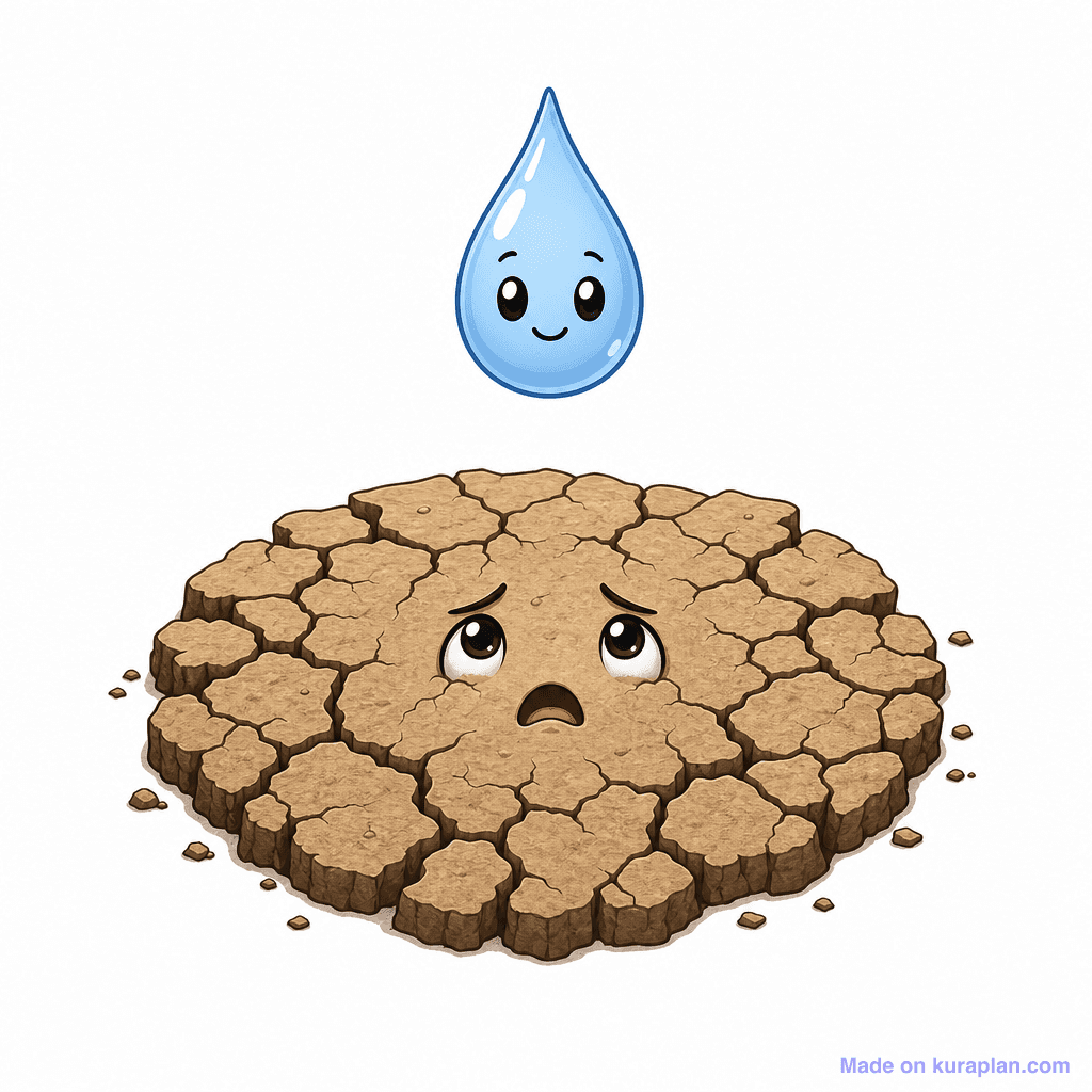 Personification Thirsty Earth