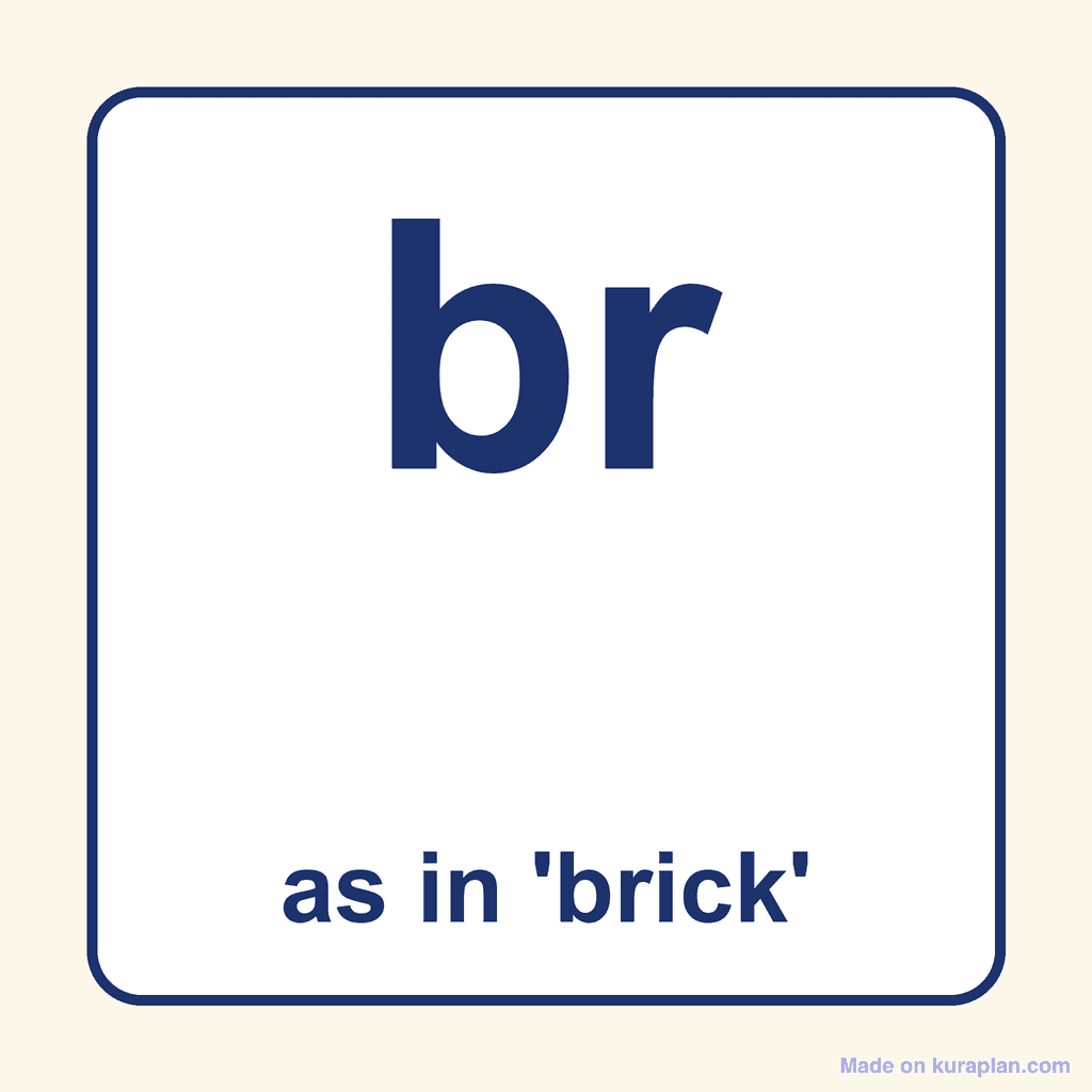Phonics Blend — 'br' as in brick