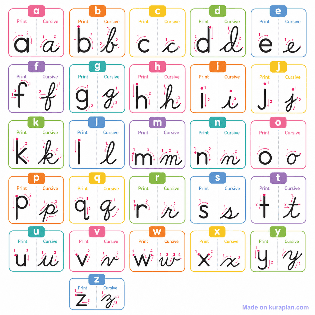 Phonics Letter Formation Arrow A Z