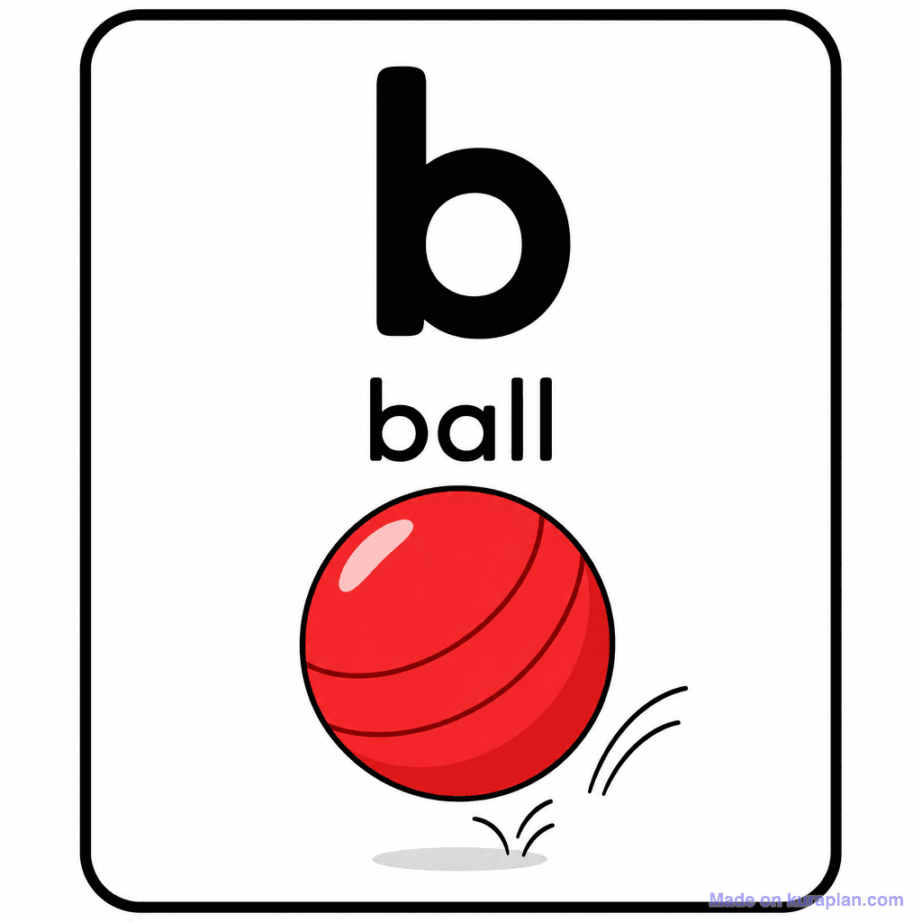 Phonics Sound "b" — ball