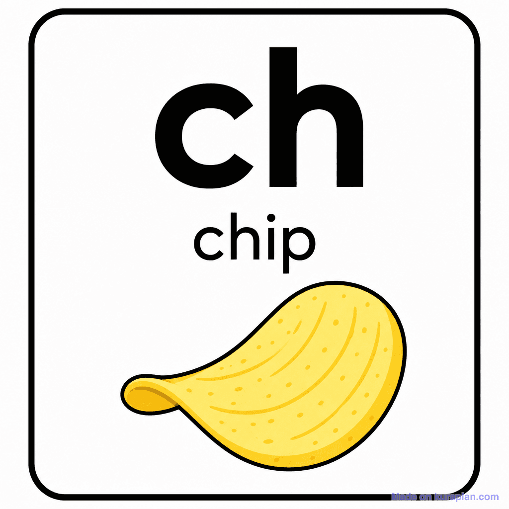Phonics Sound "ch" — chip