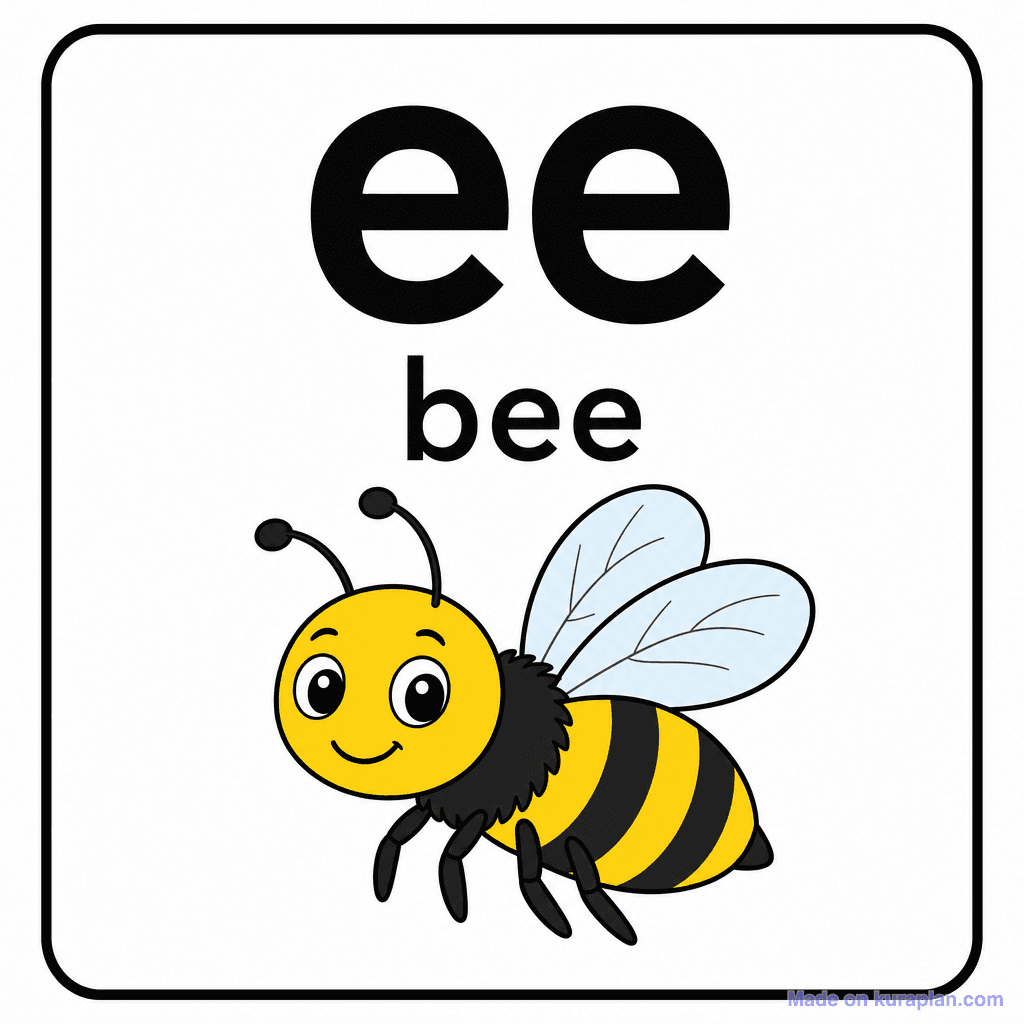 Phonics Sound "ee" — bee
