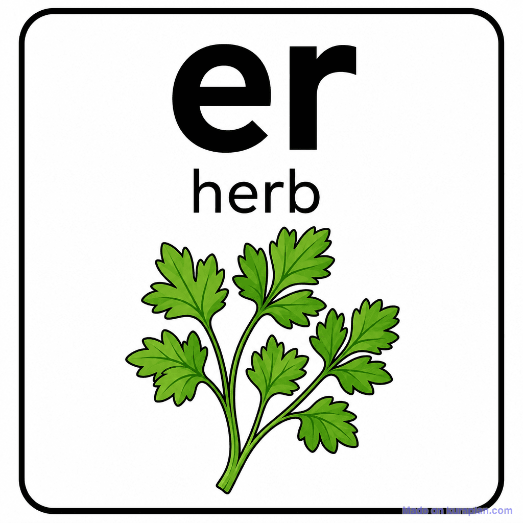 Phonics Sound "er" — herb