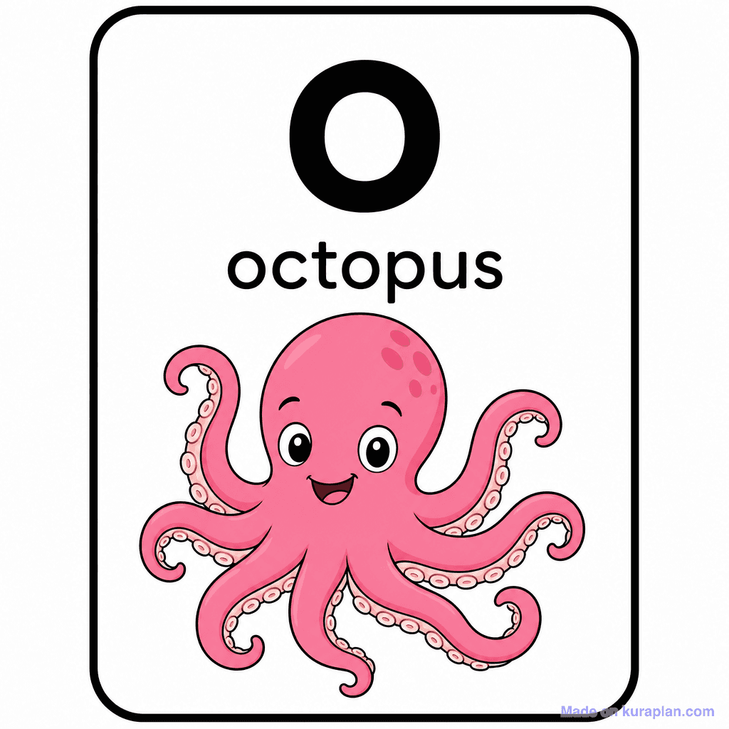 Phonics Sound "o" — octopus