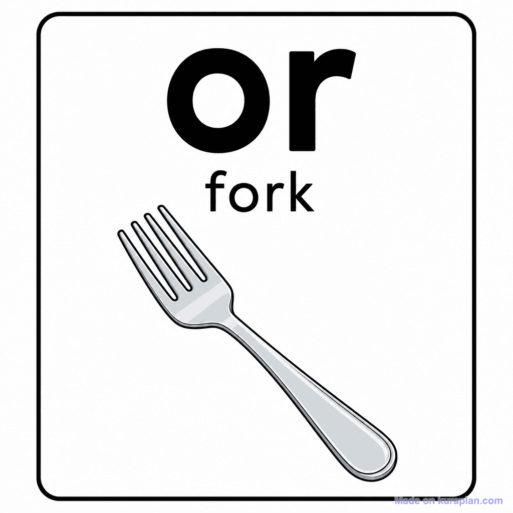 Phonics Sound "or" — fork