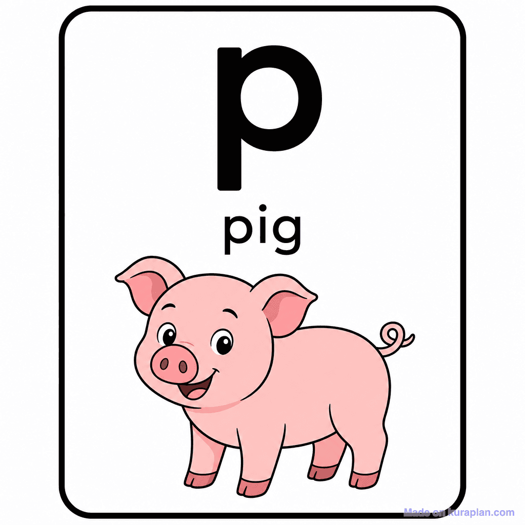 Phonics Sound "p" — pig