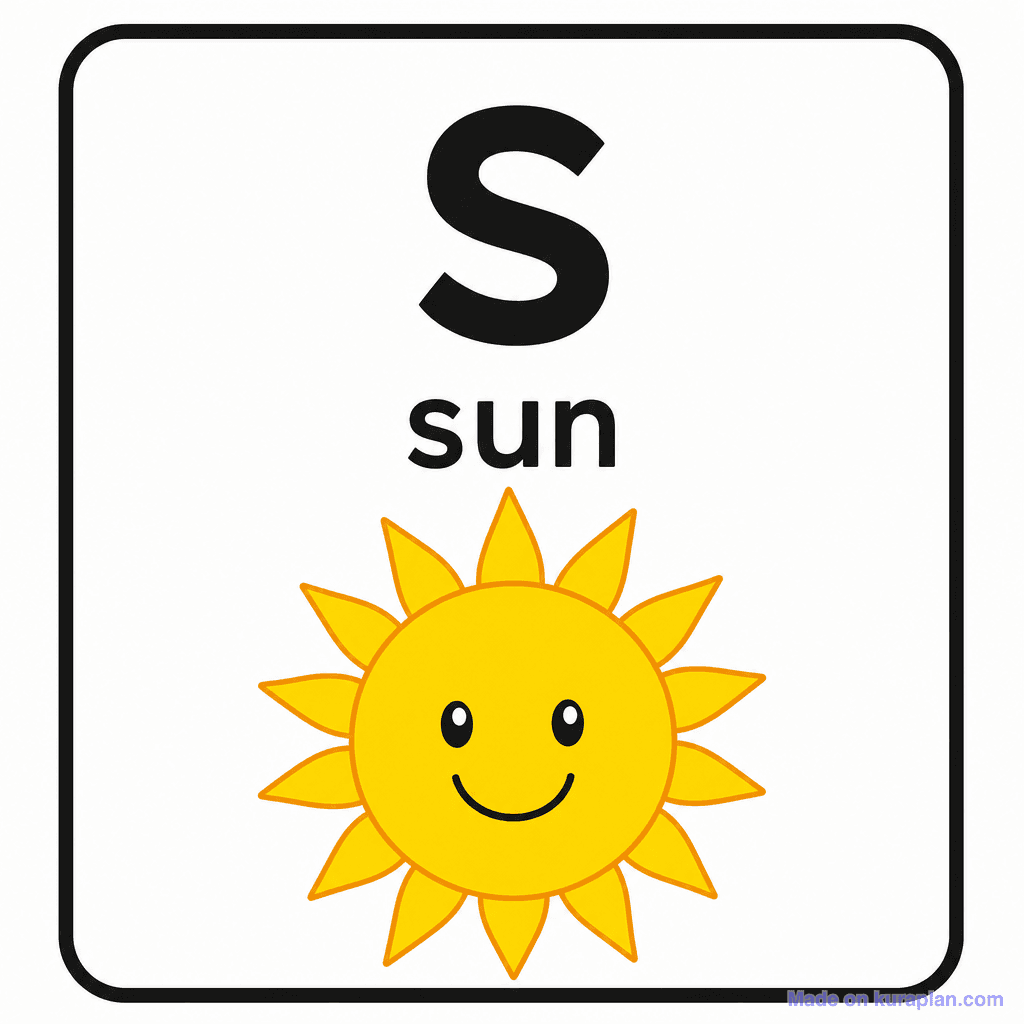 Phonics Sound "s" — sun