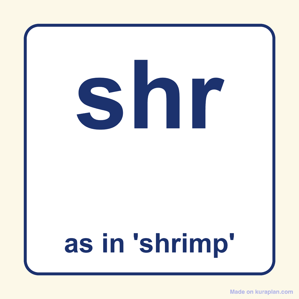 Phonics Trigraph — 'shr' as in shrimp
