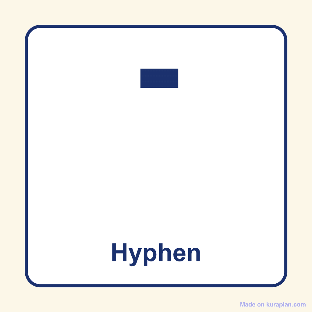 Punctuation — Hyphen