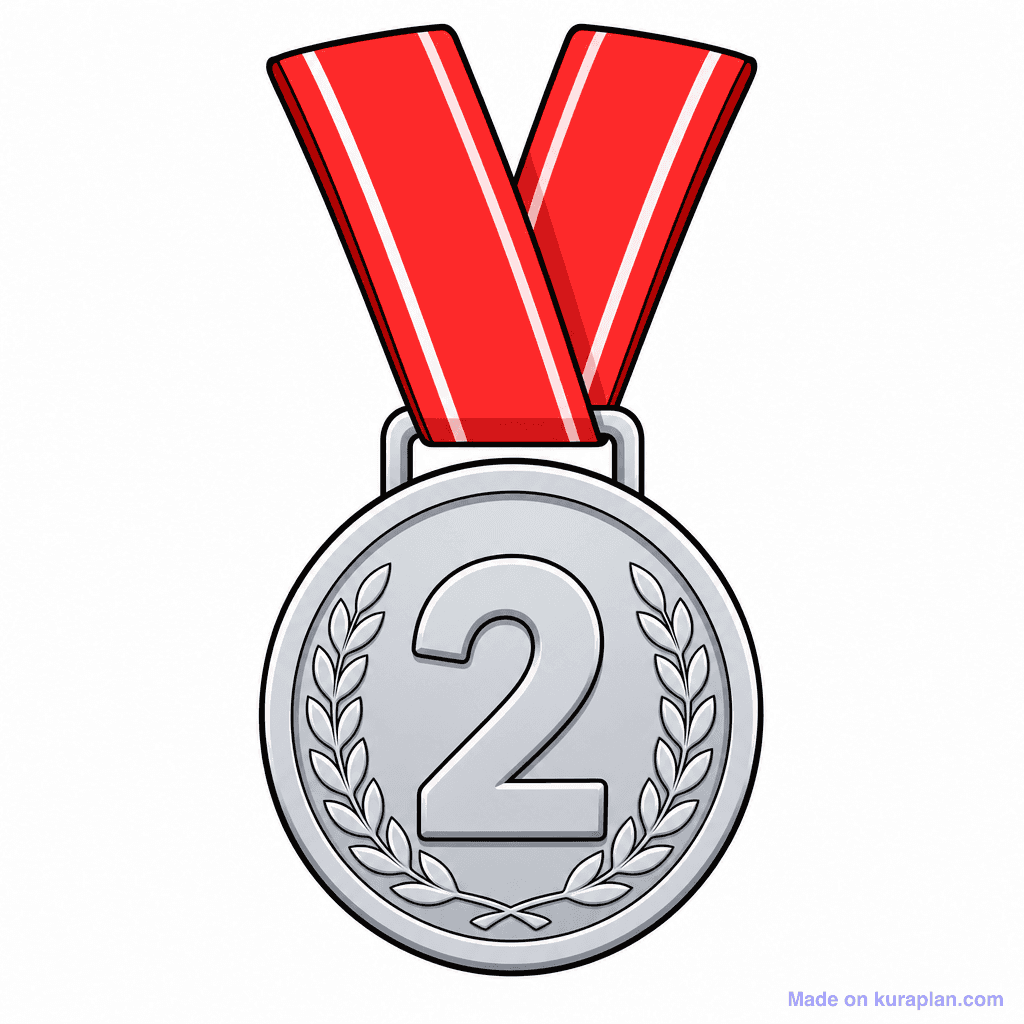Silver Medal Sticker