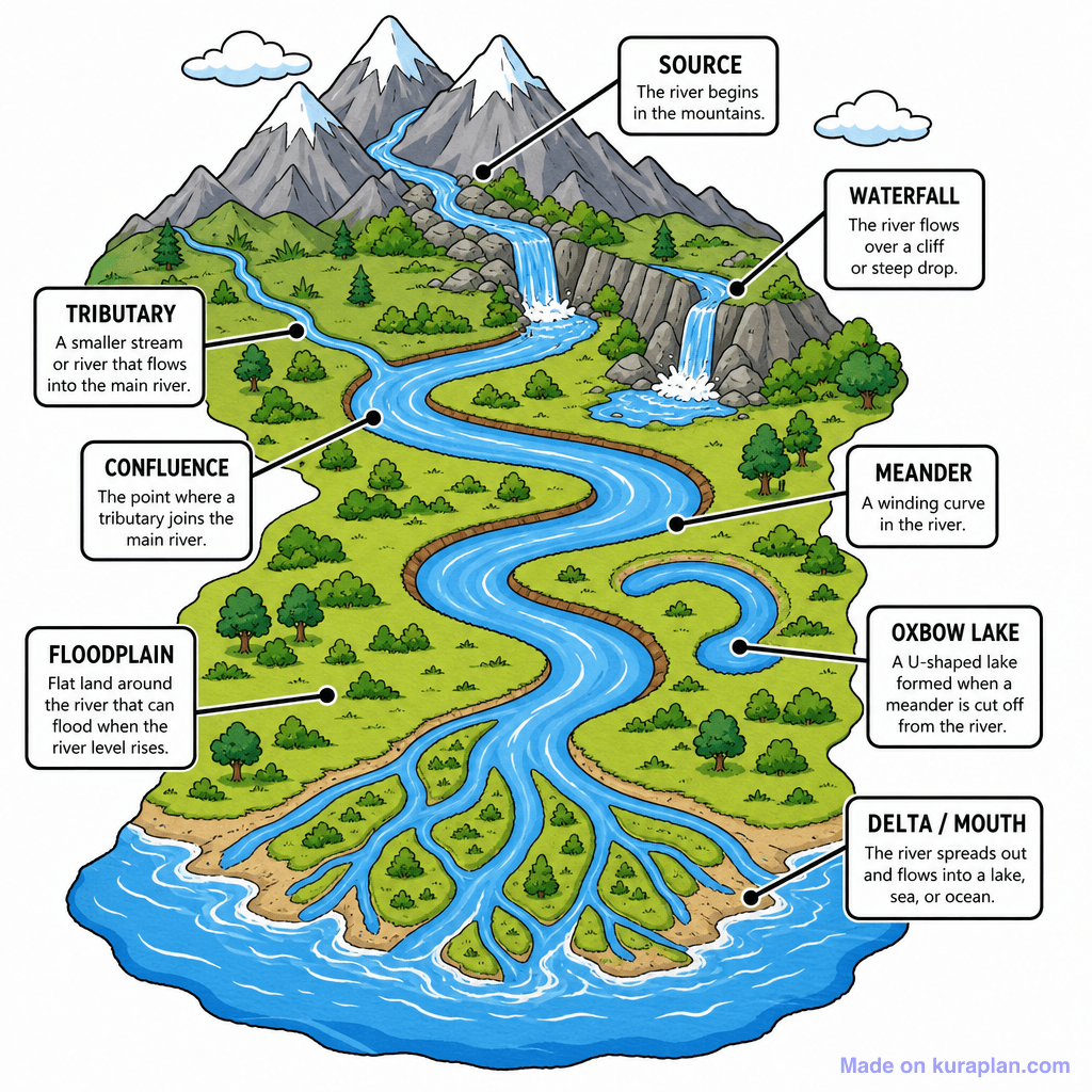 Geography classroom illustration sample