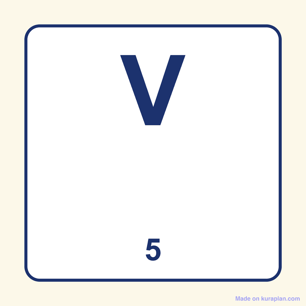Roman Numeral — V (5)