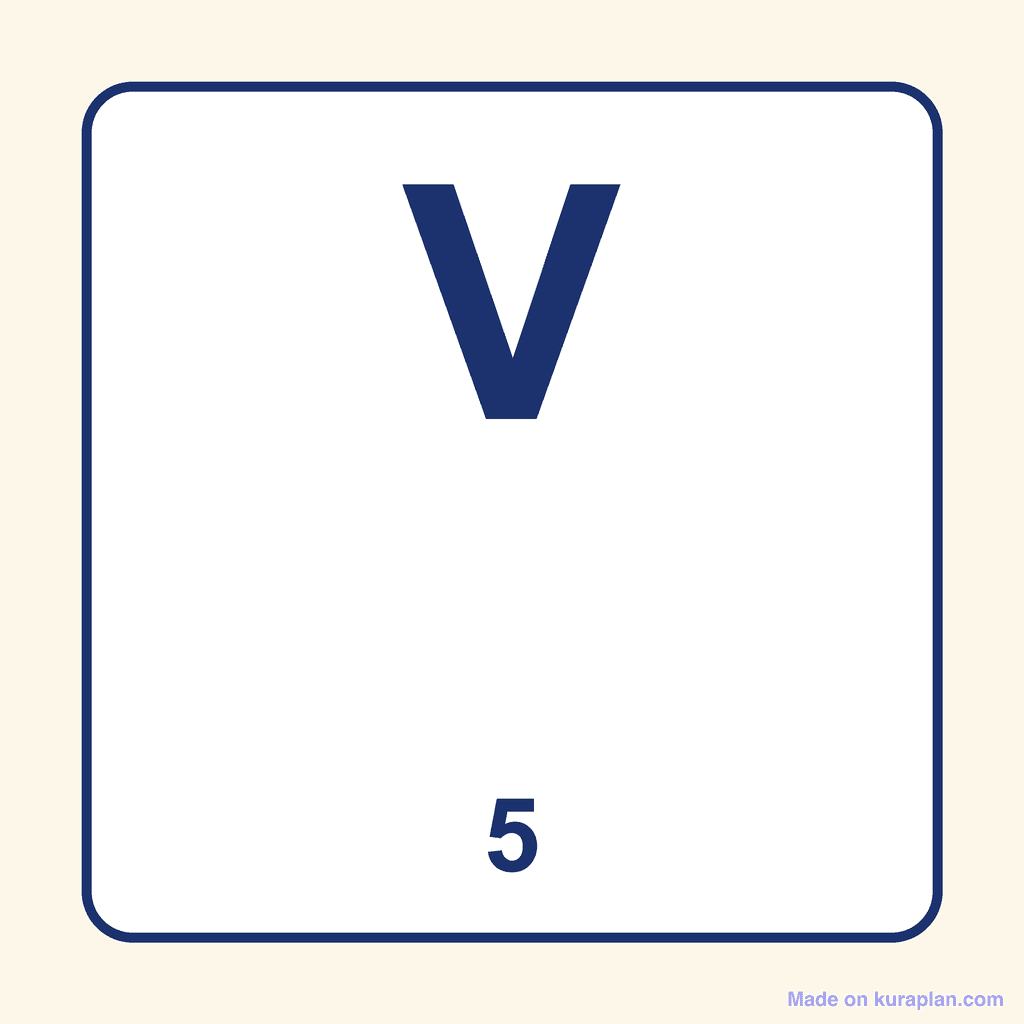 Roman Numeral — V (5)