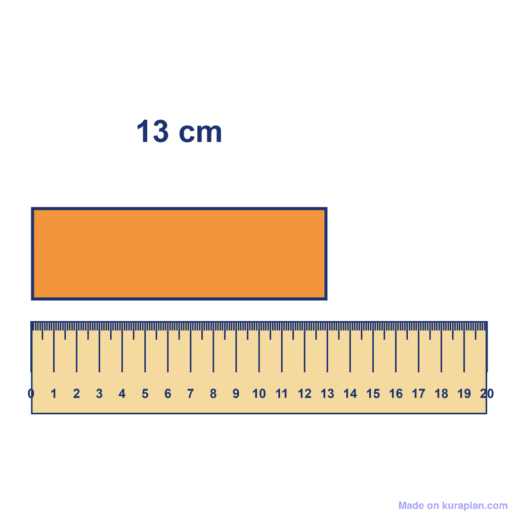 Ruler — Object Measuring 13 cm