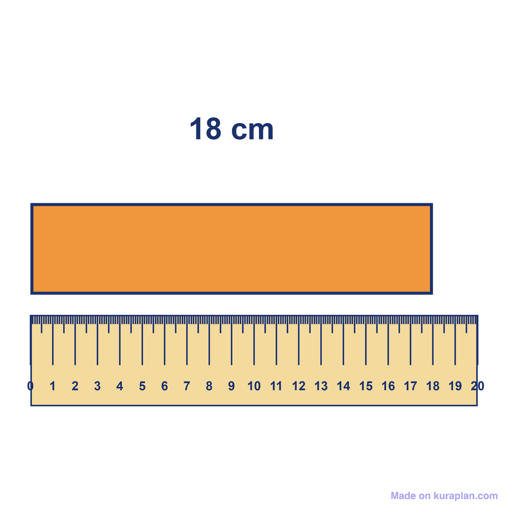 Ruler — Object Measuring 18 cm