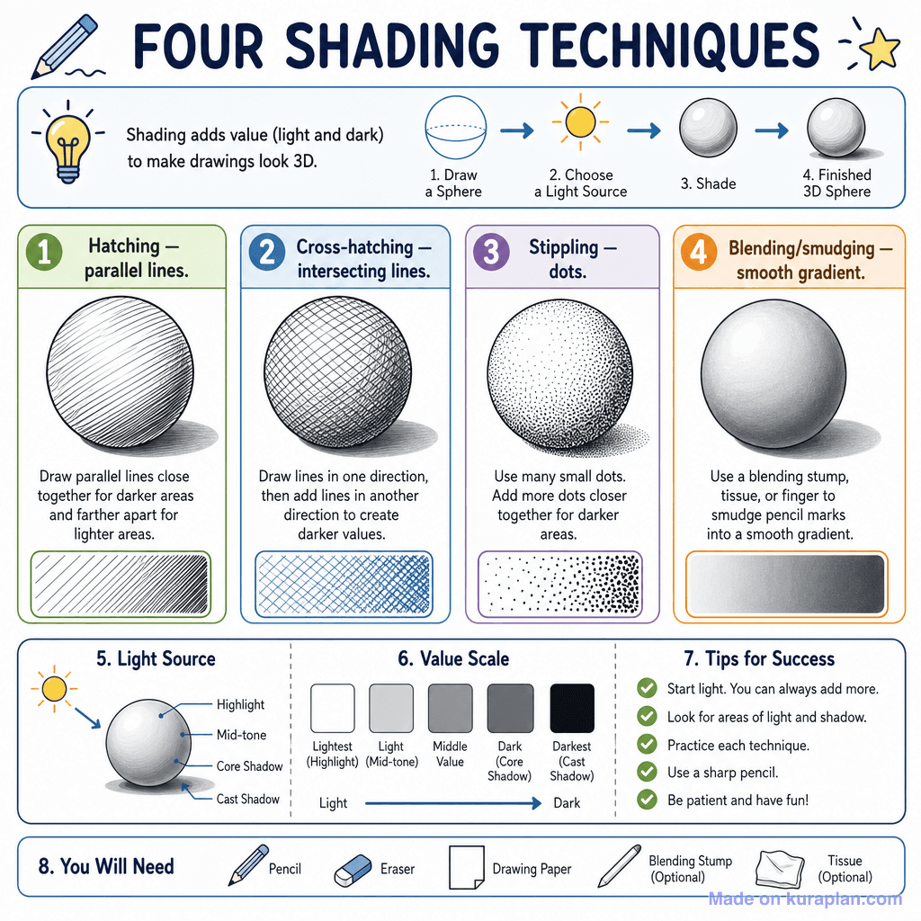 Four Shading Techniques (detailed)