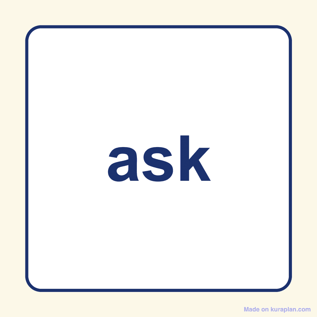Sight Word — ask