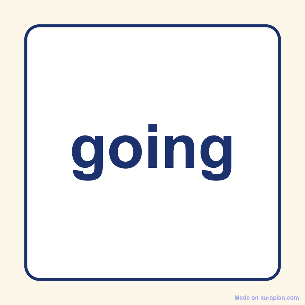 Sight Word — going