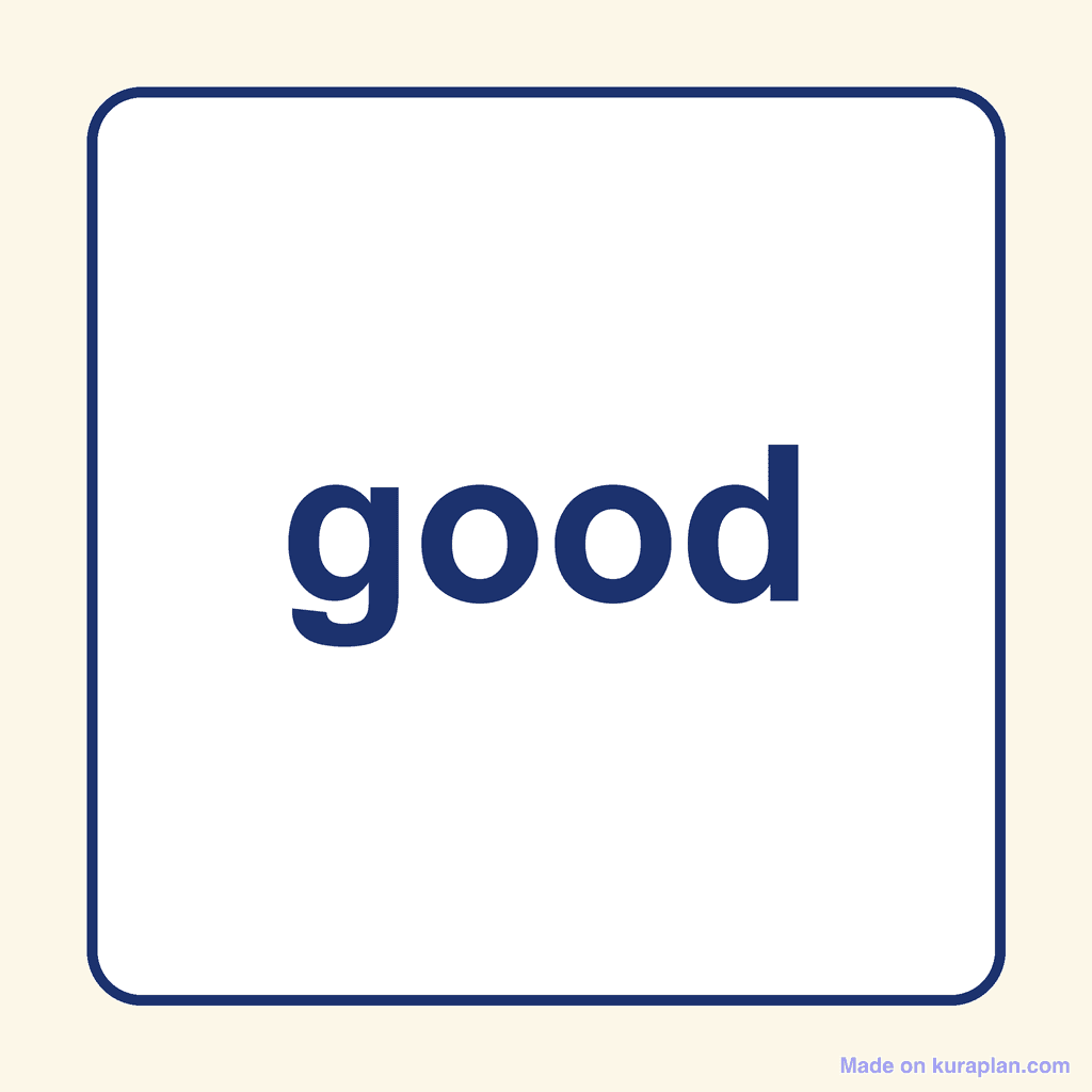 Sight Word — good